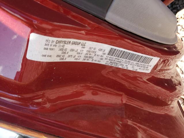 3A4GY5F96AT132544 - 2010 CHRYSLER PT CRUISER RED photo 12