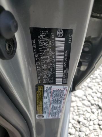 4T1BE32K35U594962 - 2005 TOYOTA CAMRY LE SILVER photo 12