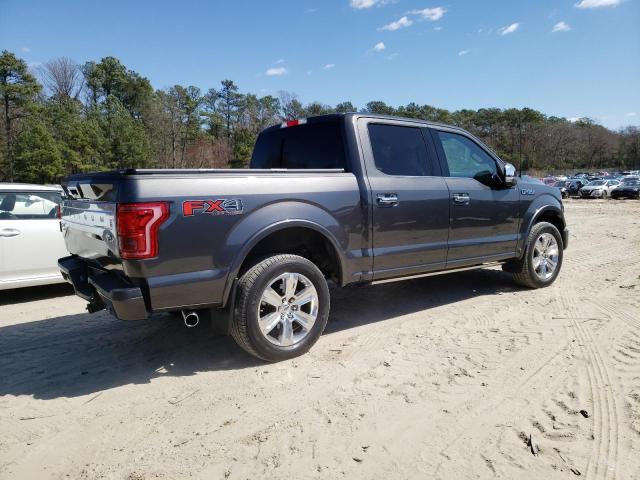 1FTEW1EF4FFC48054 - 2015 FORD F150 SUPERCREW GRAY photo 3