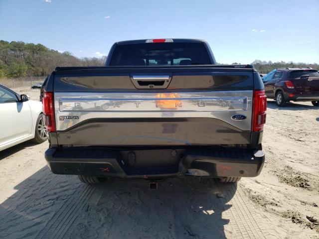 1FTEW1EF4FFC48054 - 2015 FORD F150 SUPERCREW GRAY photo 6