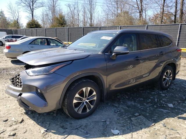 5TDGZRBH4MS528011 - 2021 TOYOTA HIGHLANDER XLE 灰色 照片 1