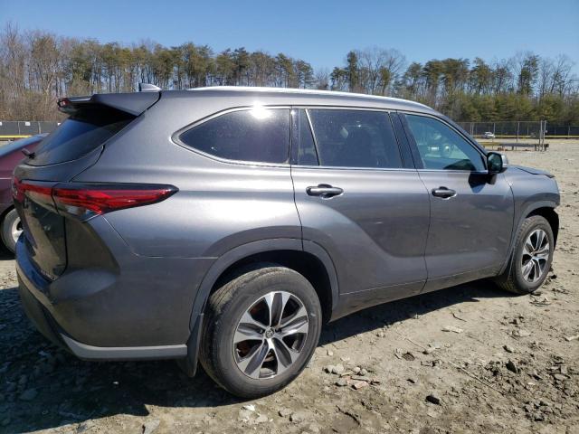 5TDGZRBH4MS528011 - 2021 TOYOTA HIGHLANDER XLE 灰色 照片 3