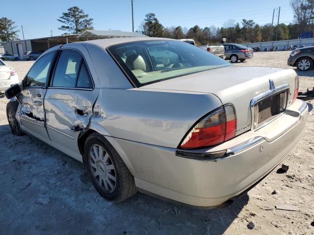 1LNHM86S15Y621024 - 2005 LINCOLN LS BEIGE photo 2