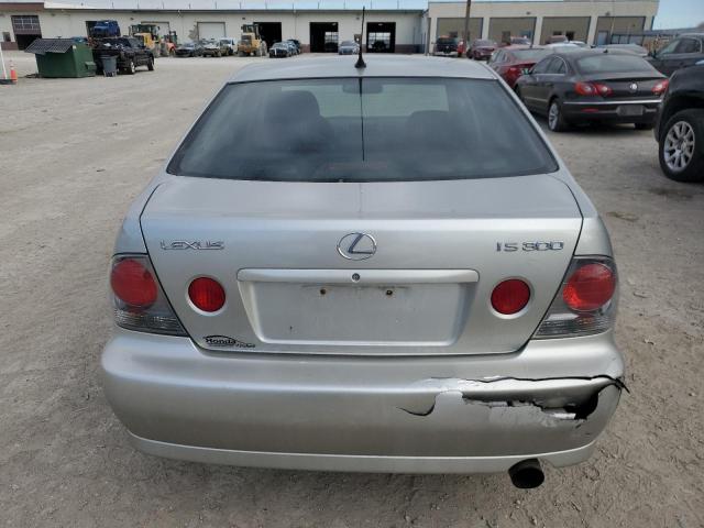 JTHBD192440084772 - 2004 LEXUS IS 300 SILVER photo 6