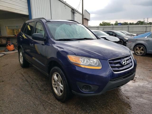 5NMSG3AB2AH379025 - 2010 HYUNDAI SANTA FE GLS BLUE photo 4