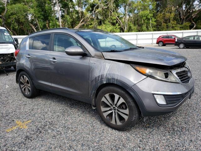 KNDPCCA22D7518244 - 2013 KIA SPORTAGE EX GRAY photo 4