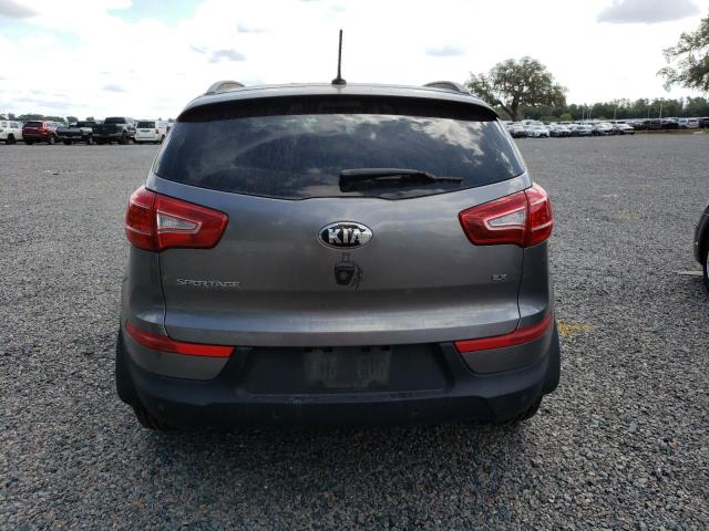 KNDPCCA22D7518244 - 2013 KIA SPORTAGE EX GRAY photo 6