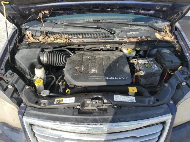 2C4RC1CG5DR560024 - 2013 CHRYSLER TOWN & COU TOURING L BLUE photo 12