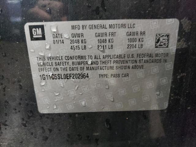 1G11C5SL0EF202964 - 2014 CHEVROLET MALIBU 1LT 石墨色 照片 12