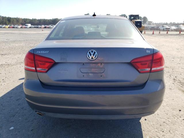 1VWBH7A37CC038795 - 2012 VOLKSWAGEN PASSAT SE GRAY photo 6