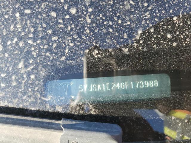 5YJSA1E24GF173988 - 2016 TESLA MODEL S WHITE photo 12