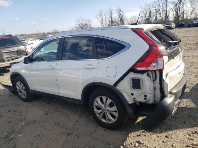 5J6RM4H70EL077956 - 2014 HONDA CR-V EXL WHITE photo 2