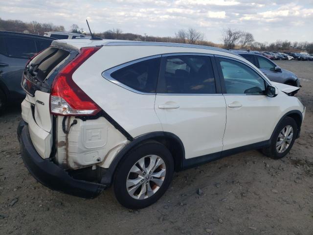 5J6RM4H70EL077956 - 2014 HONDA CR-V EXL WHITE photo 3