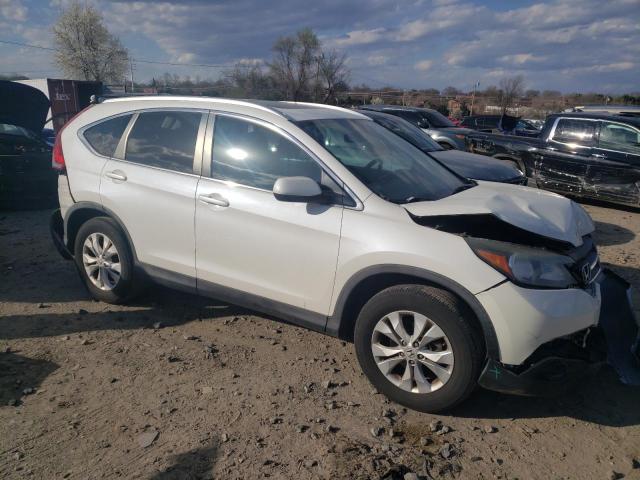 5J6RM4H70EL077956 - 2014 HONDA CR-V EXL WHITE photo 4