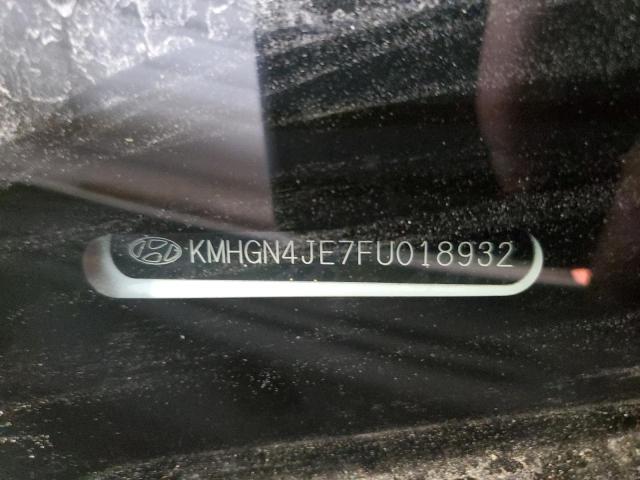 KMHGN4JE7FU018932 - 2015 HYUNDAI GENESIS 3.8L WHITE photo 12