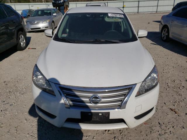 3N1AB7AP4EY280492 - 2014 NISSAN SENTRA S WHITE photo 5