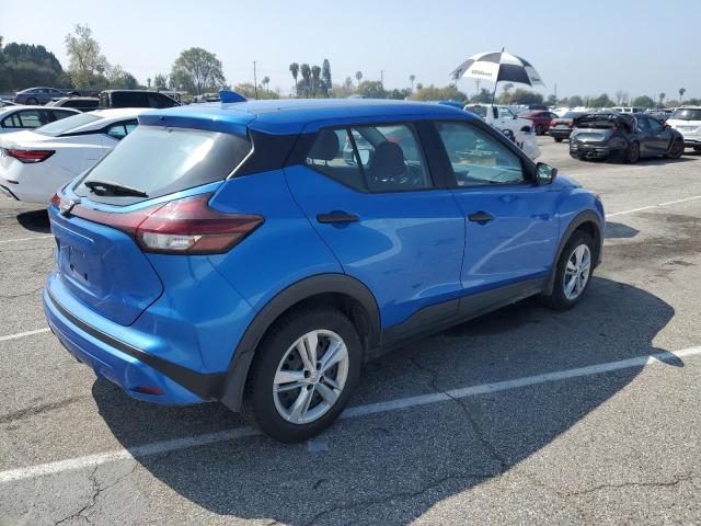 3N1CP5BVXNL530150 - 2022 NISSAN KICKS S BLUE photo 3