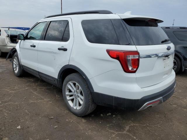 1FM5K8B81HGC91446 - 2017 FORD EXPLORER WHITE photo 2