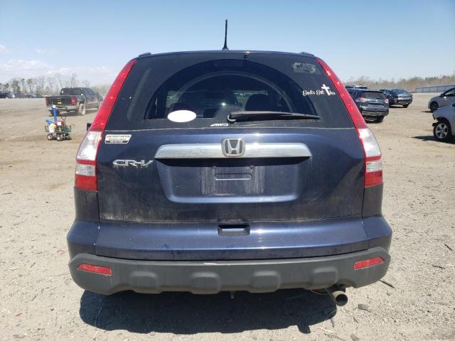 5J6RE485X7L009419 - 2007 HONDA CR-V EX BLUE photo 6