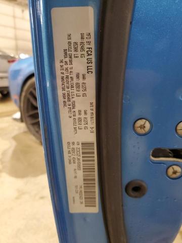 2C3CDZFJ0KH509059 - 2019 DODGE CHALLENGER R/T SCAT PACK BLUE photo 12