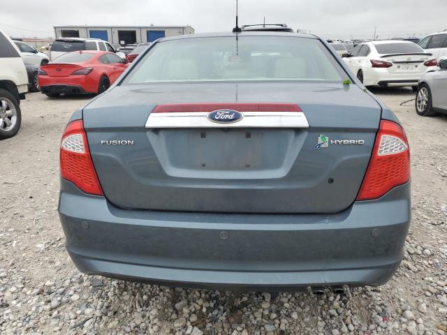 3FADP0L34CR332181 - 2012 FORD FUSION HYBRID BLUE photo 6