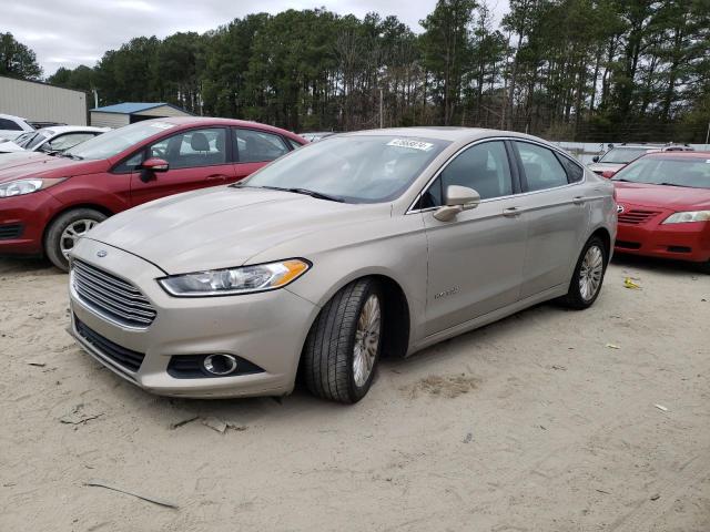 3FA6P0LU2FR122913 - 2015 FORD FUSION SE HYBRID GOLD photo 1