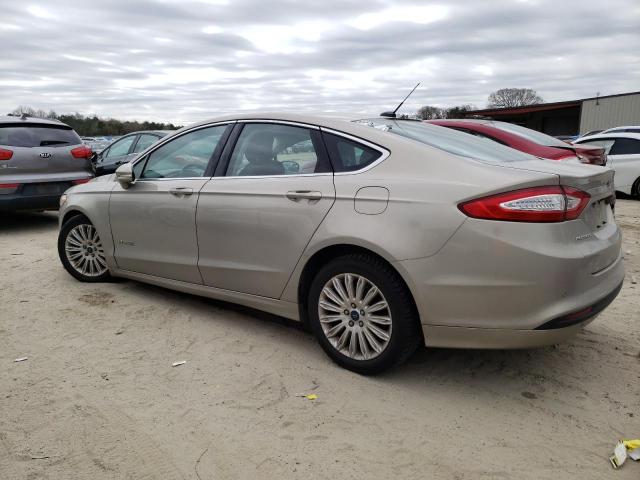 3FA6P0LU2FR122913 - 2015 FORD FUSION SE HYBRID GOLD photo 2