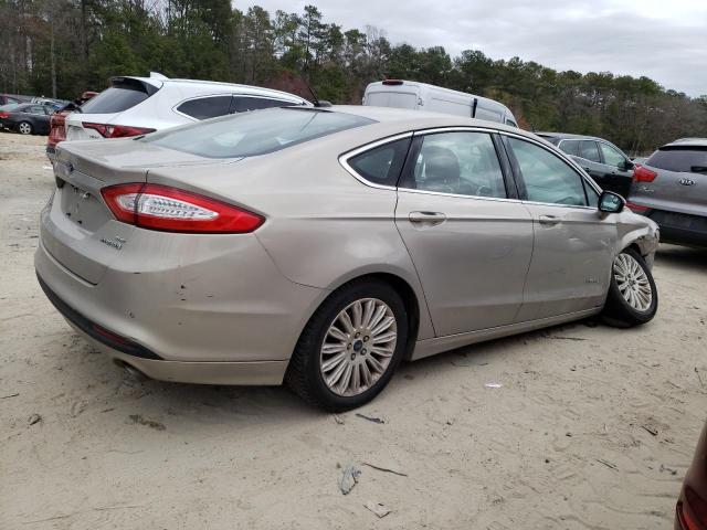 3FA6P0LU2FR122913 - 2015 FORD FUSION SE HYBRID GOLD photo 3