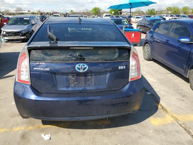 JTDKN3DU5E0373132 - 2014 TOYOTA PRIUS BLUE photo 6