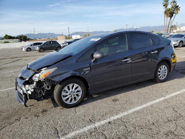 JTDKN3DP1E3055999 - 2014 TOYOTA PRIUS PLUG GRAY photo 1