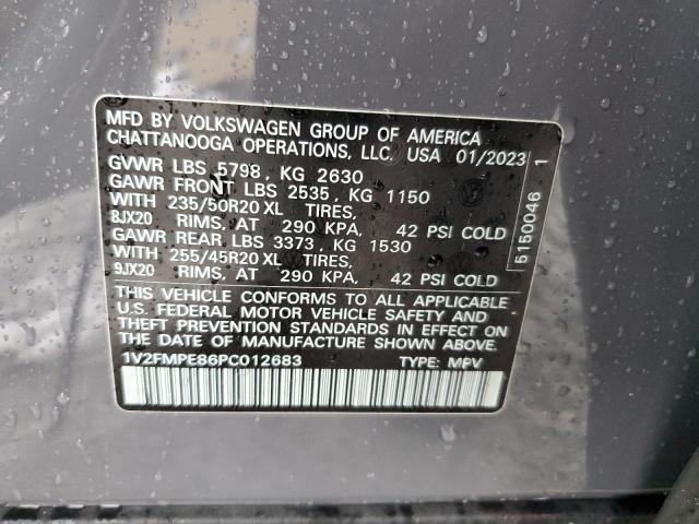 1V2FMPE86PC012683 - 2023 VOLKSWAGEN ID.4 PRO S ნაცრისფერი ფოტო 13