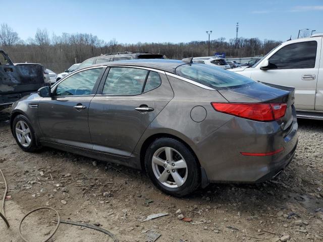 5XXGM4A70EG316350 - 2014 KIA OPTIMA LX GRAY photo 2