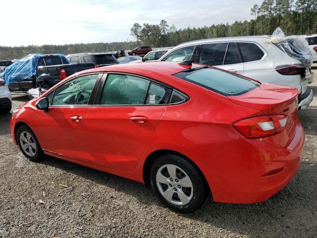 1G1BC5SM9H7224540 - 2017 CHEVROLET CRUZE LS RED photo 2