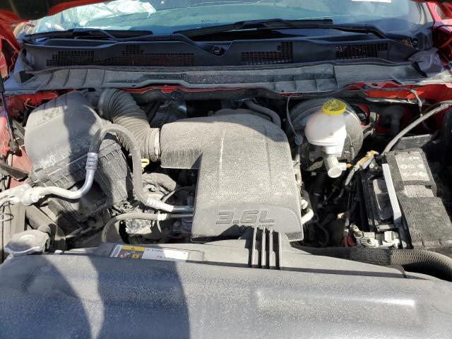 1C6RR7LG8MS532919 - 2021 RAM 1500 CLASS SLT წითელი ფოტო 11