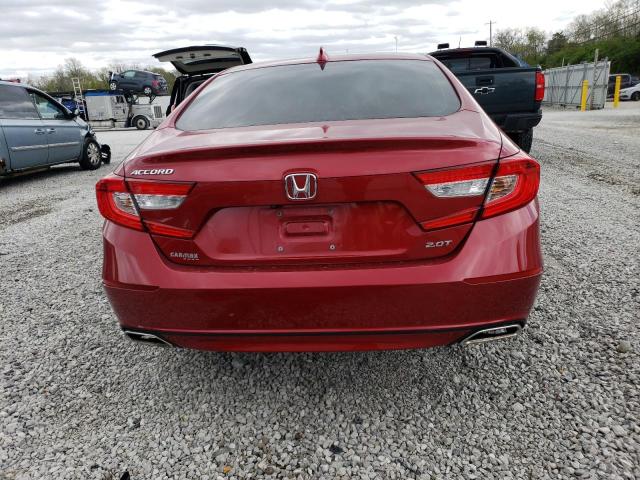 1HGCV2F58JA029918 - 2018 HONDA ACCORD EXL MAROON photo 6