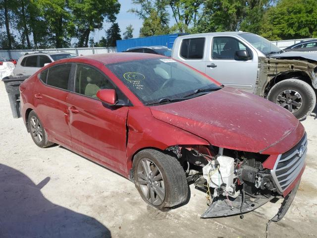 5NPD84LF9JH255722 - 2018 HYUNDAI ELANTRA SEL RED photo 4