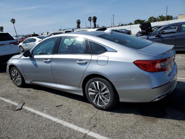 1HGCV3F12MA014225 - 2021 HONDA ACCORD HYBRID SILVER photo 2