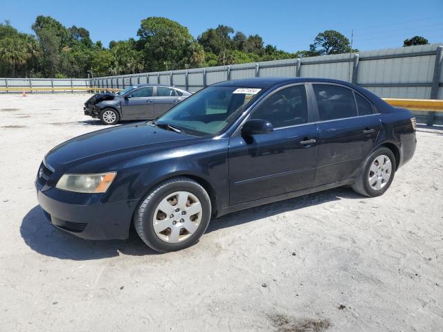 5NPET46FX8H320683 - 2008 HYUNDAI SONATA GLS BLUE photo 1