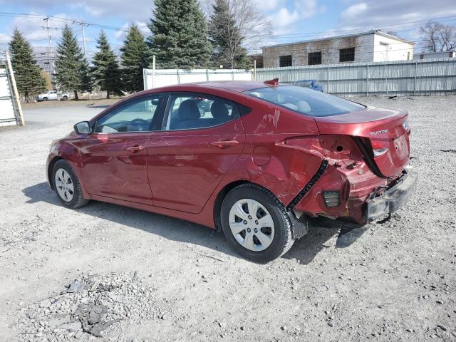 5NPDH4AE1GH765677 - 2016 HYUNDAI ELANTRA SE RED photo 2