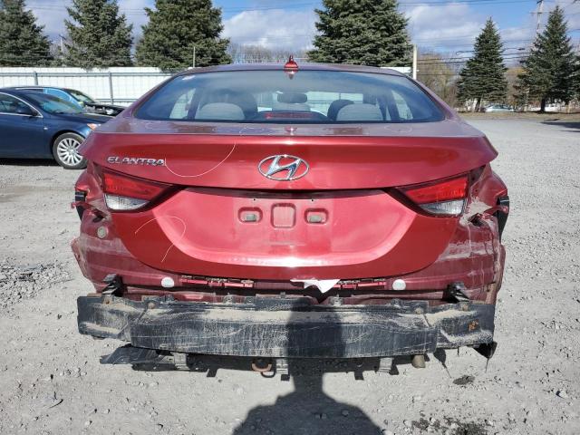 5NPDH4AE1GH765677 - 2016 HYUNDAI ELANTRA SE RED photo 6