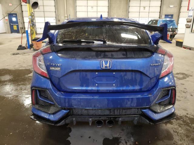 SHHFK7H48LU213660 - 2020 HONDA CIVIC SPORT BLUE photo 6