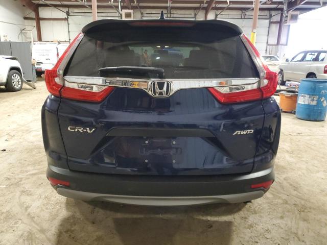 2HKRW6H33KH212727 - 2019 HONDA CR-V LX BLUE photo 6