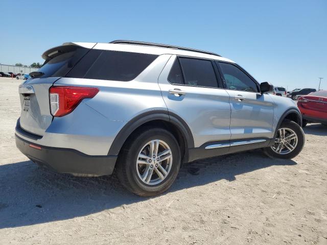 1FMSK7DH7MGA92292 - 2021 FORD EXPLORER XLT SILVER photo 3