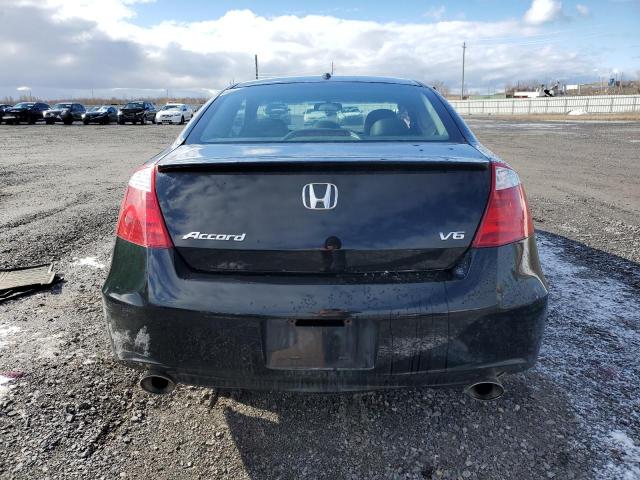 1HGCS2B81AA800552 - 2010 HONDA ACCORD EXL BLACK photo 6