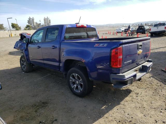 1GCGSCE34F1235162 - 2015 CHEVROLET COLORADO Z71 BLUE photo 2