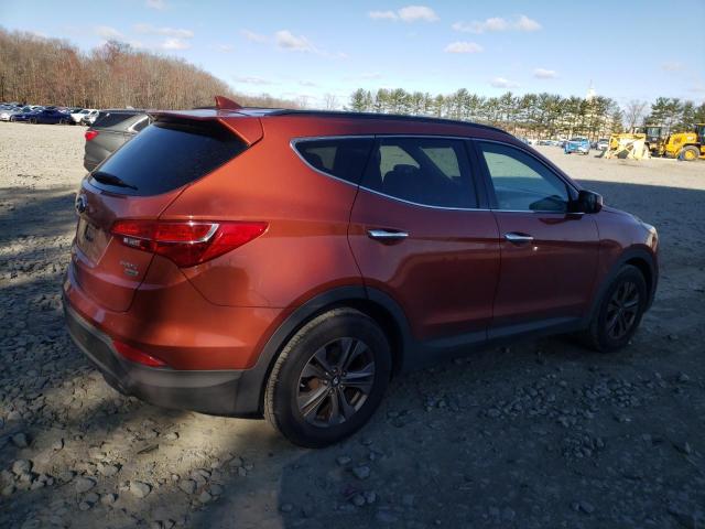 5XYZUDLBXGG369128 - 2016 HYUNDAI SANTA FE S ORANGE photo 3