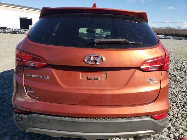 5XYZUDLBXGG369128 - 2016 HYUNDAI SANTA FE S ORANGE photo 6