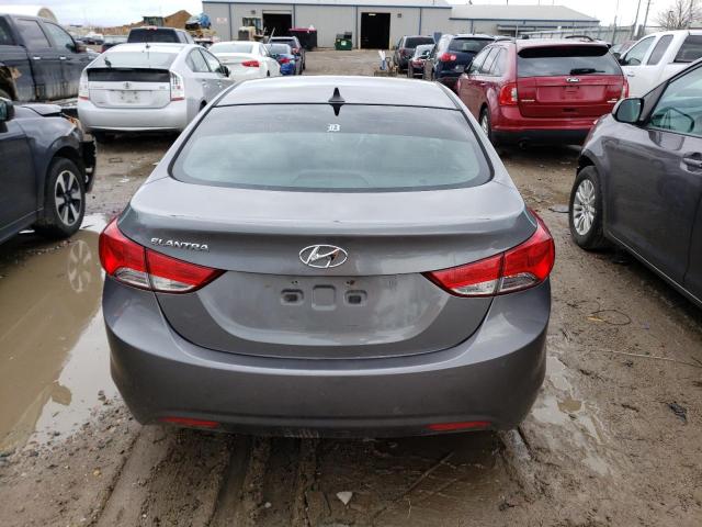 5NPDH4AE7DH205125 - 2013 HYUNDAI ELANTRA GLS GRAY photo 6