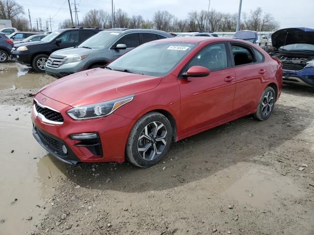 3KPF24AD4KE122304 - 2019 KIA FORTE FE RED photo 1