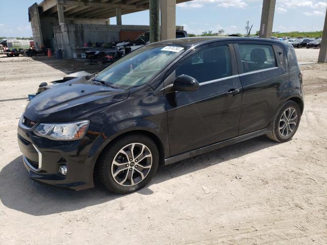 1G1JD6SB1K4125944 - 2019 CHEVROLET SONIC LT BLACK photo 1